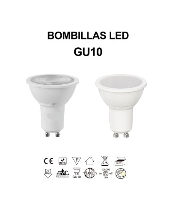 BOMBILLA LED * GU10 8W 100º 3000K